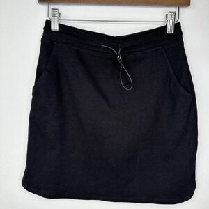 Evereve Sundry Sunday Stretch Jersey Mini Skirt‎ Black Size 0